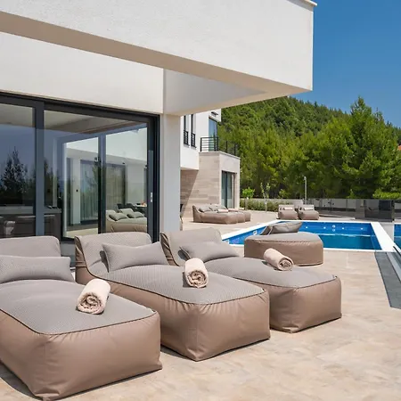 别墅 Ivana With Heated Pool, Hot Tube, Sea View Stanici